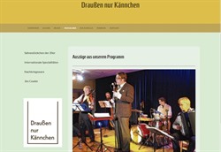Präsentiert musikalische Sahnestückchen: Das Ensemble ''Draußen nur Kännchen''. © Screenshot Webseite Draußen nur Kännchen